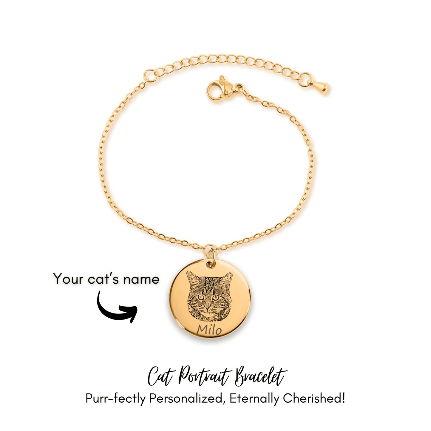 Cat Portrait Bracelet - Erlora