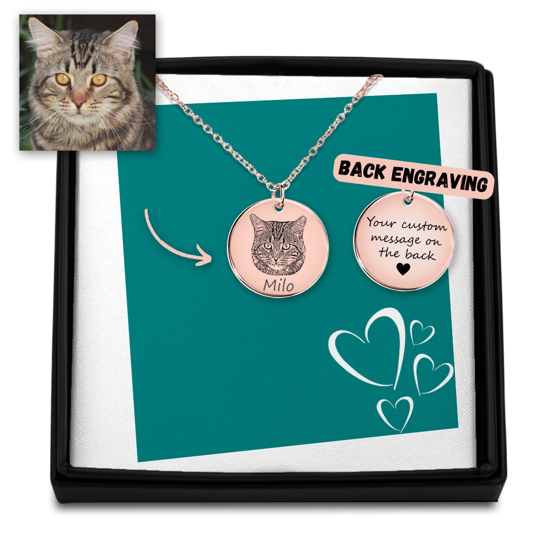 Cat Portrait Necklace - Erlora