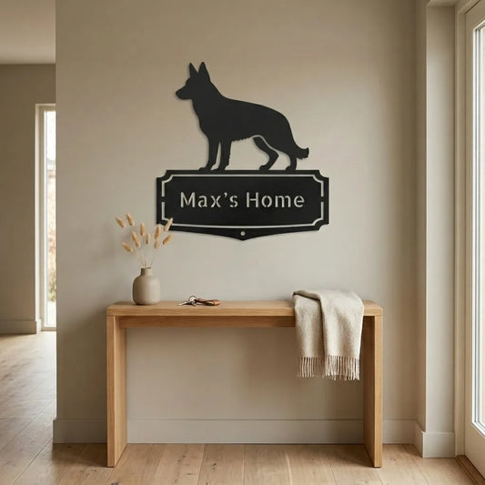 Personalized Classic German Shepherd Metal Wall Art