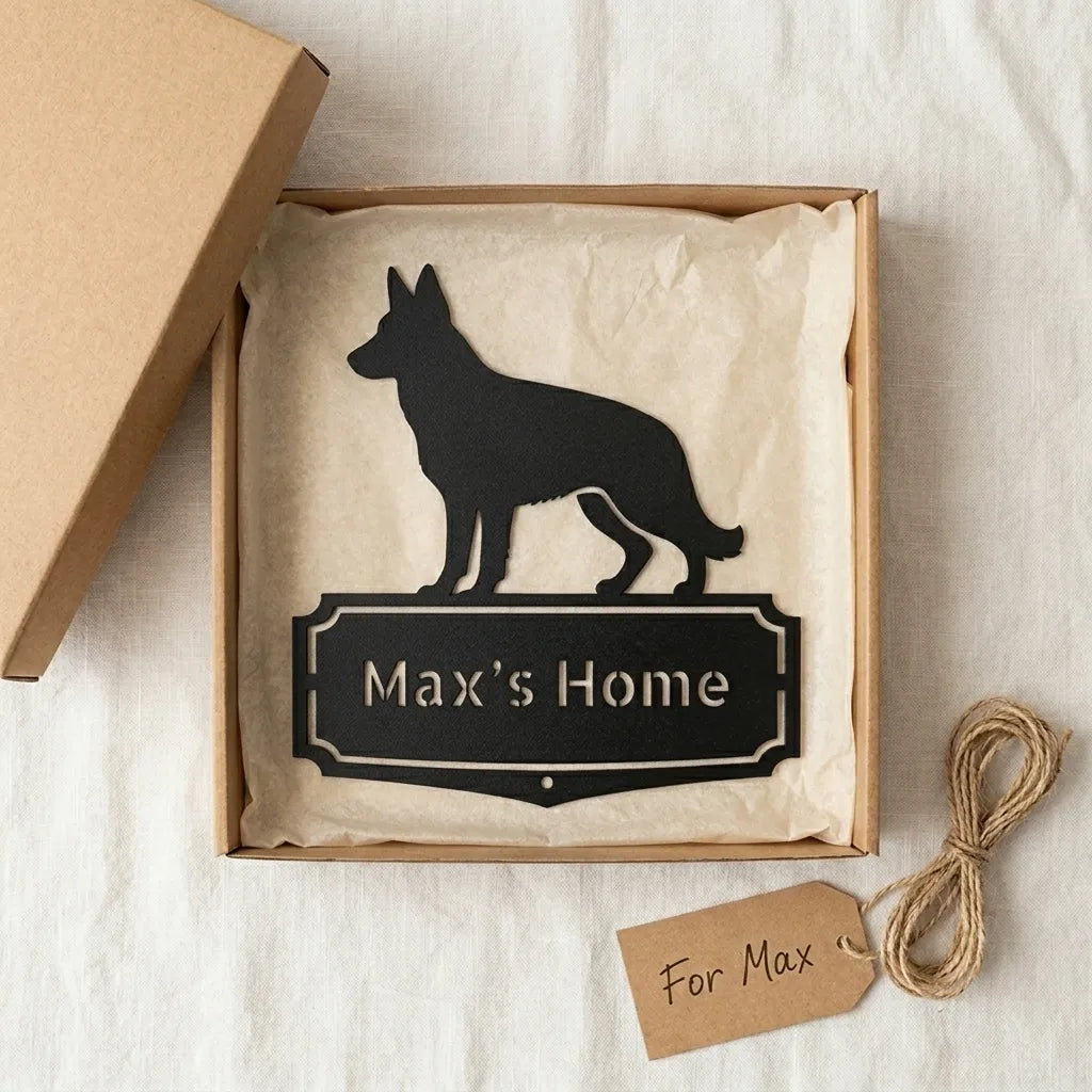 Personalized Classic German Shepherd Metal Wall Art