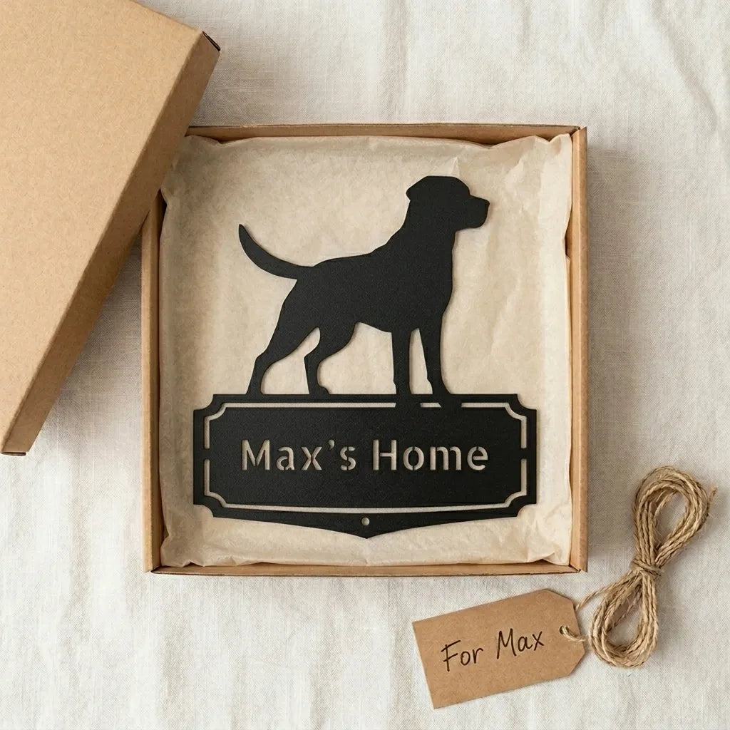 Personalized Classic Labrador Metal Wall Art