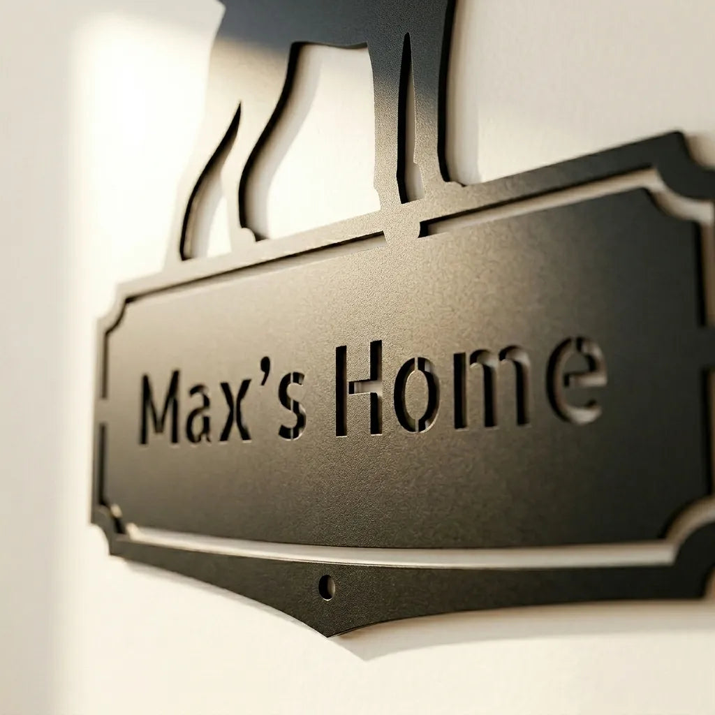 Personalized Classic Doberman Metal Wall Art