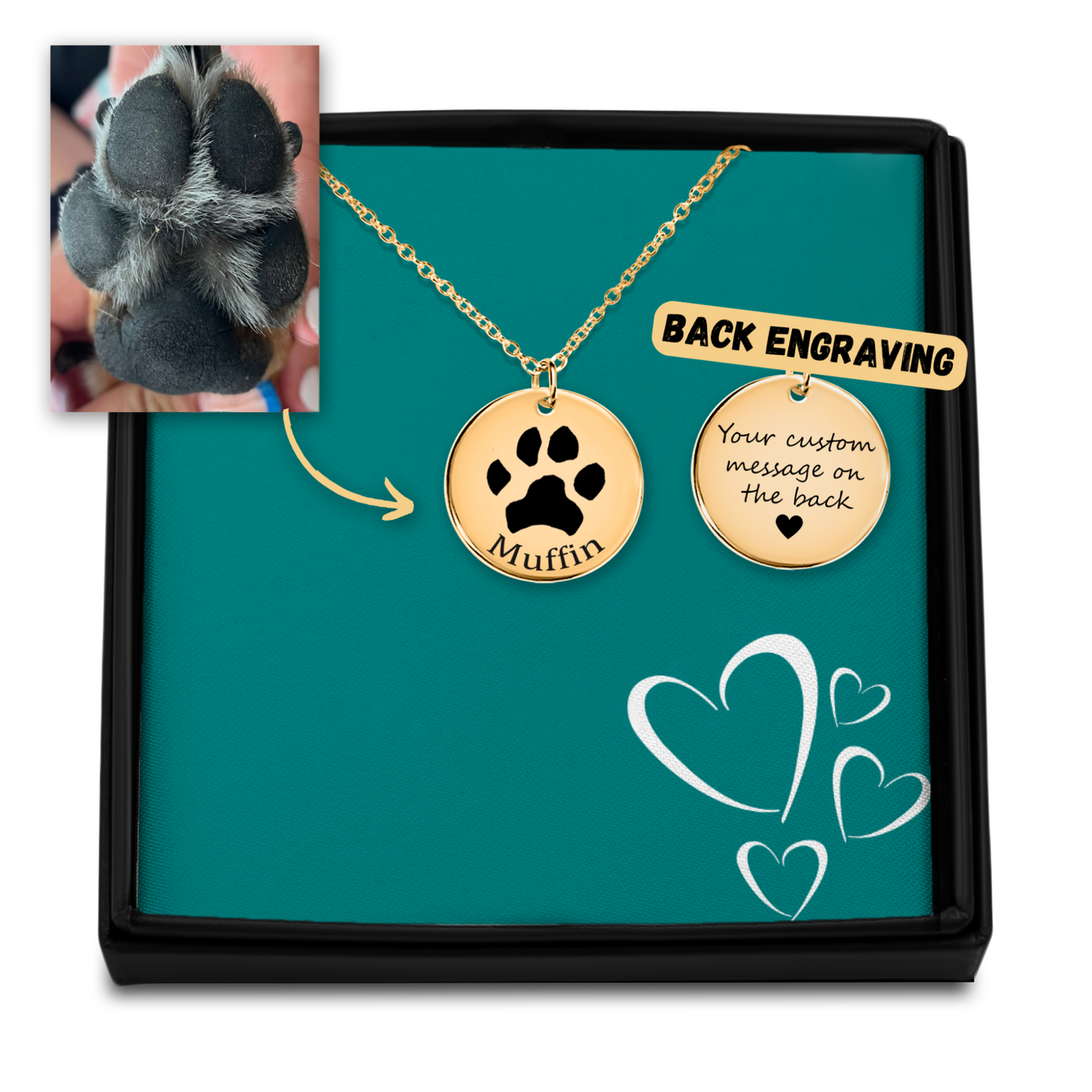 Paw Print Necklace