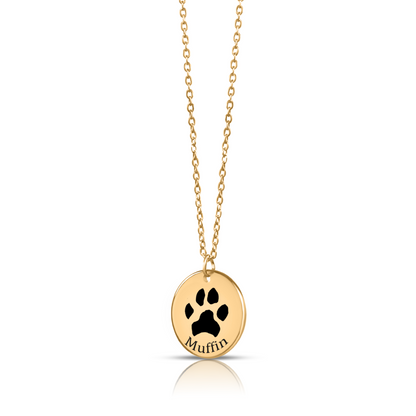 Paw Print Necklace