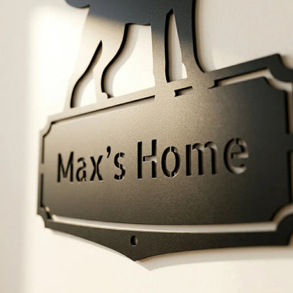 Personalized Classic Labrador Metal Wall Art