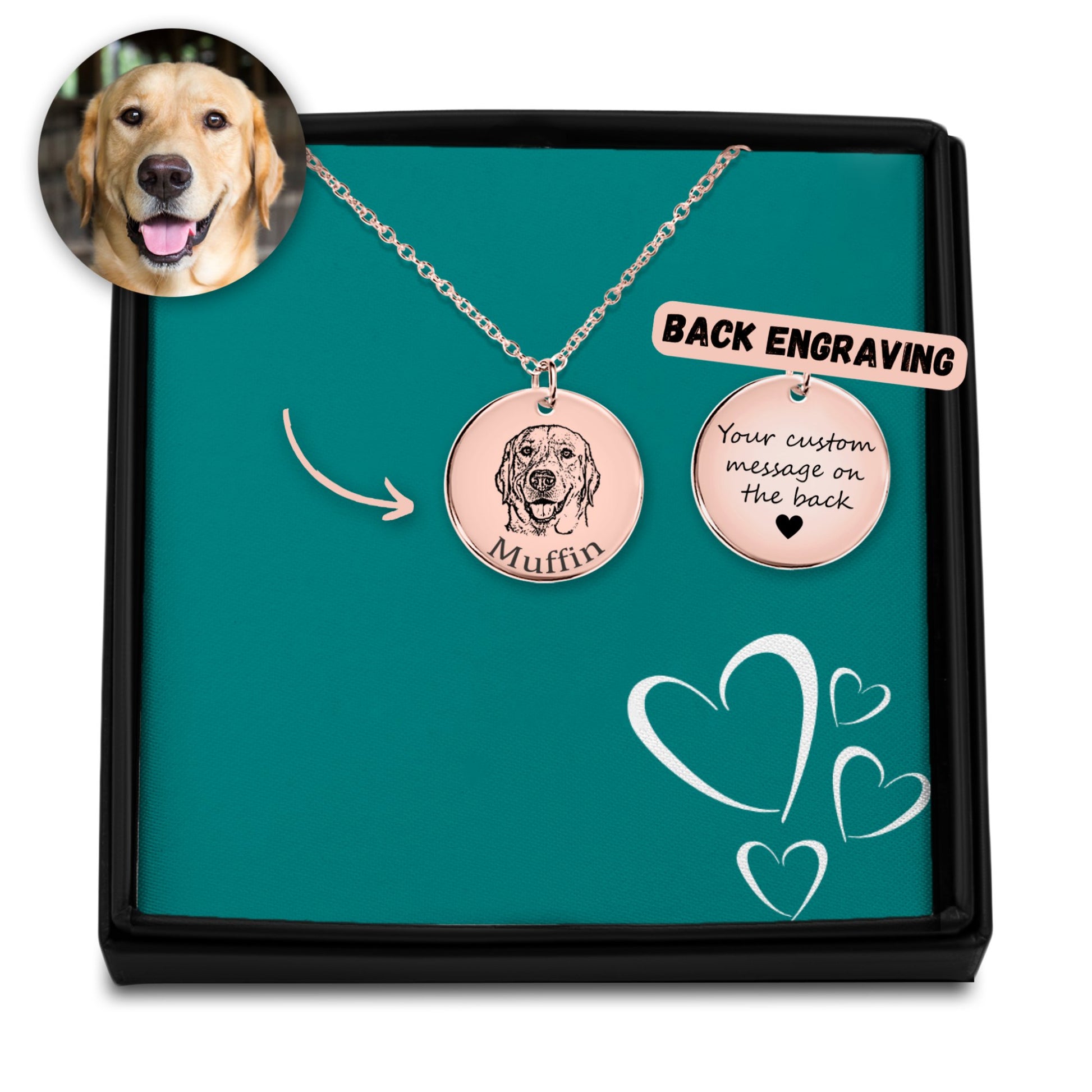 Pet Portrait Necklace - Erlora