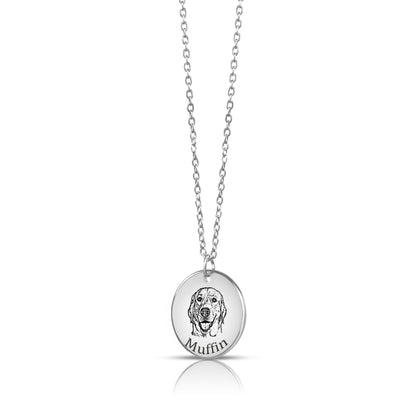 Pet Portrait Necklace - Erlora