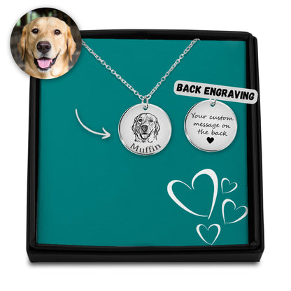 Pet Portrait Necklace - Erlora