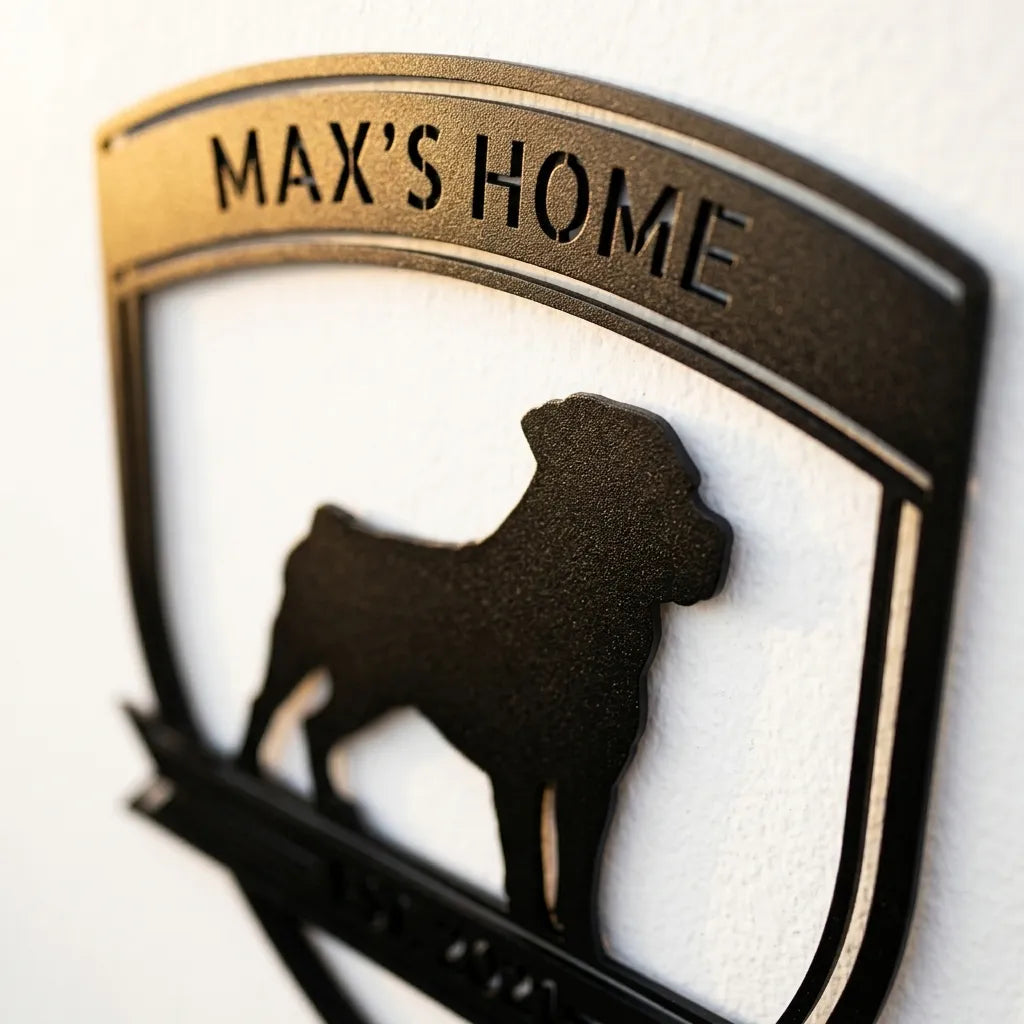 Personalized Bold Rottweiler Metal Wall Art