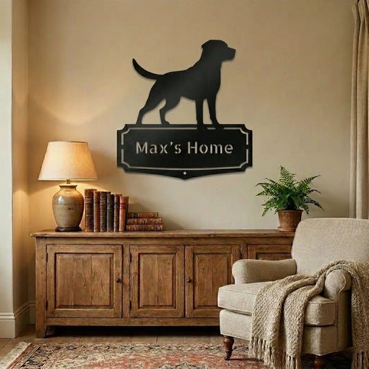 Personalized Classic Labrador Metal Wall Art